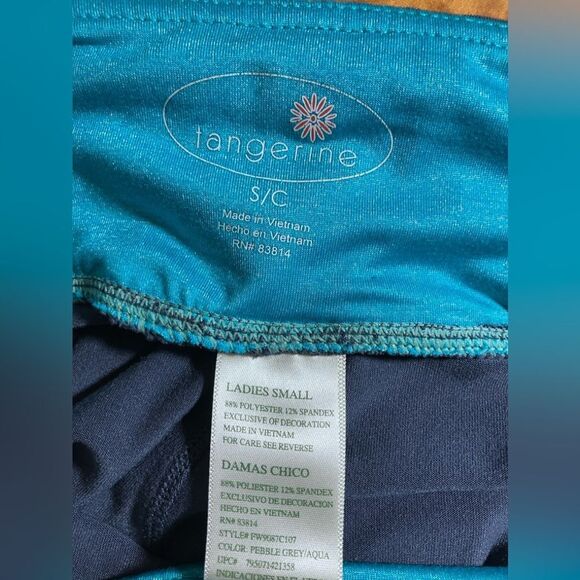 Tangerine leggings, calf length, excellent condition, size small - Picture 2 of 2